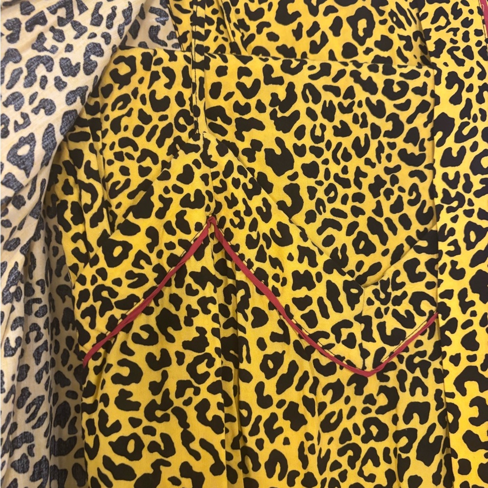 REFINERY 29 Leopard Print 3PC Long Robe set - Picture 3 of 5